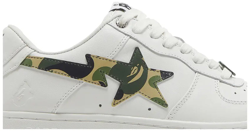 A Bathing Ape Bape Sta Low White ABC Camo Green