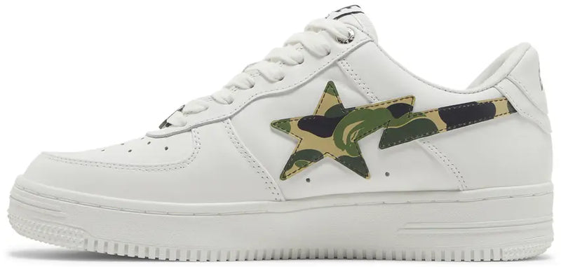 A Bathing Ape Bape Sta Low White ABC Camo Green