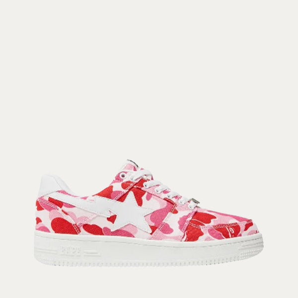 A Bathing Ape Bape Sta Low White ABC Camo Pink