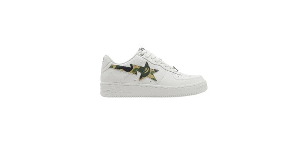 A Bathing Ape Bape Sta Low White ABC Camo Green