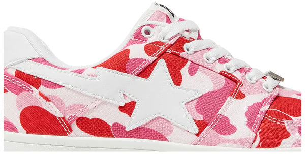 A Bathing Ape Bape Sta Low White ABC Camo Pink