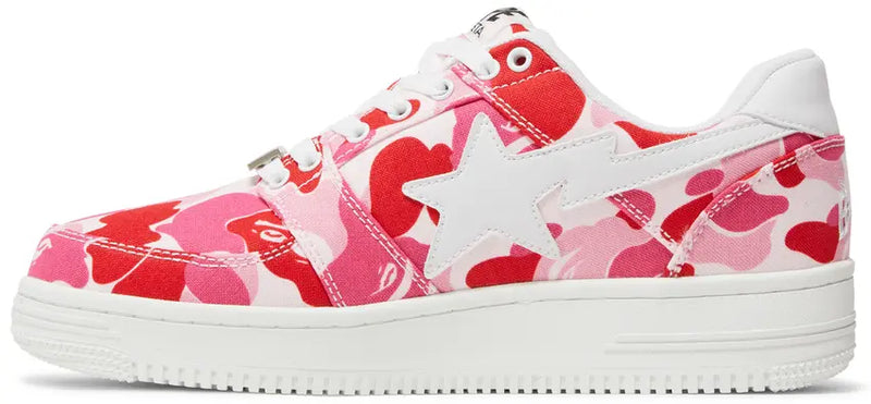 A Bathing Ape Bape Sta Low White ABC Camo Pink