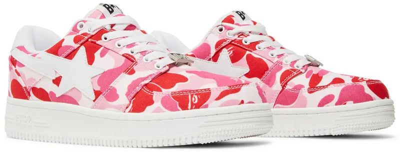 A Bathing Ape Bape Sta Low White ABC Camo Pink