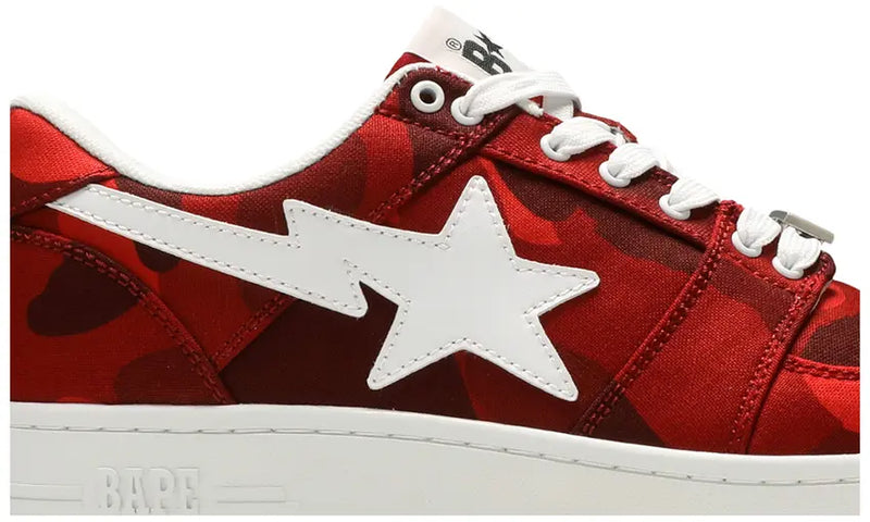 A Bathing Ape Bape Sta Low Camo Combo Red