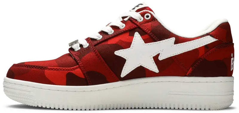 A Bathing Ape Bape Sta Low Camo Combo Red