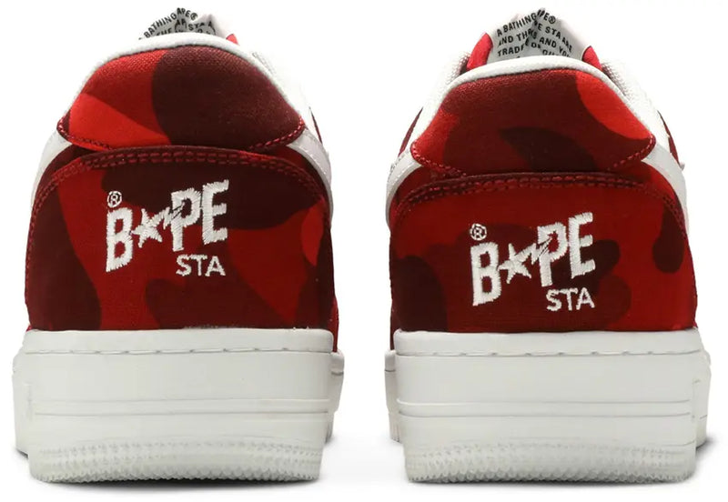 A Bathing Ape Bape Sta Low Camo Combo Red