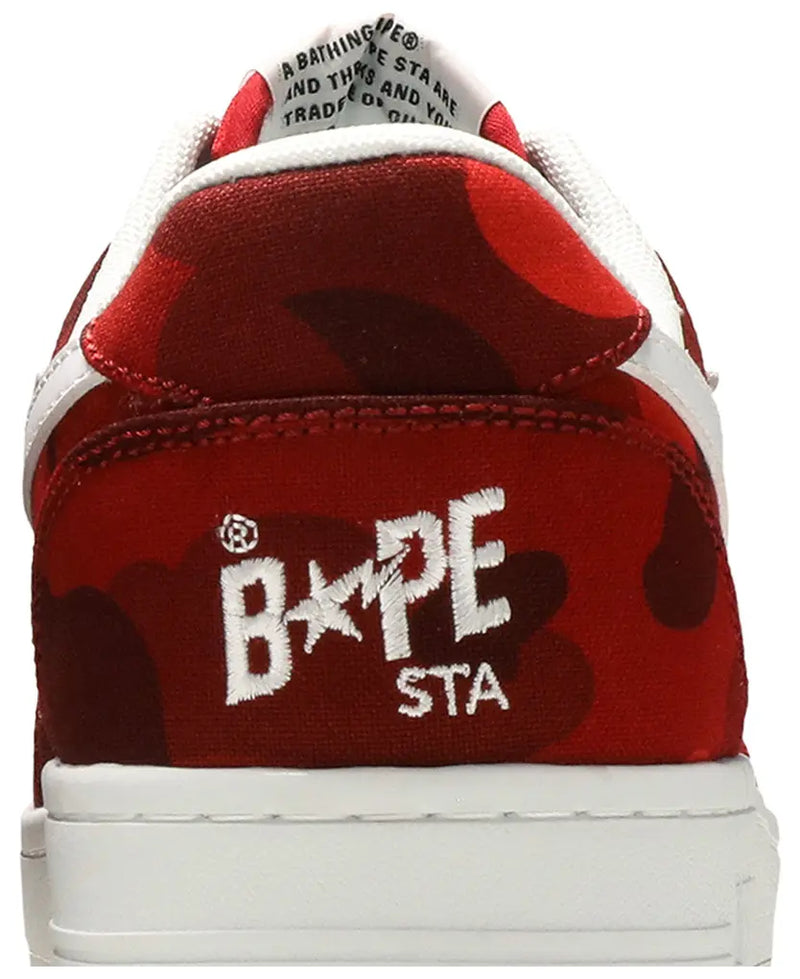 A Bathing Ape Bape Sta Low Camo Combo Red