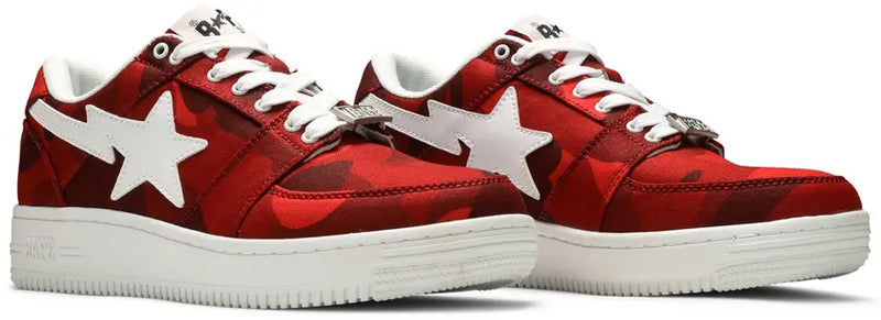 A Bathing Ape Bape Sta Low Camo Combo Red