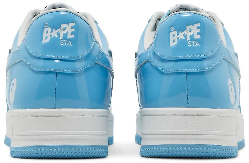 A Bathing Ape Bape Sta Low Patent Blue