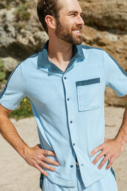 Mens BreezyBlend Short Sleeve Cabana Shirt