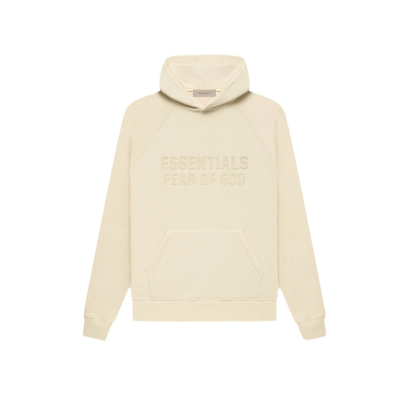 NEW FEAR OF GOD ESSENTIALS HOODIE IN EGGSHELL selling SZ MEDIUM