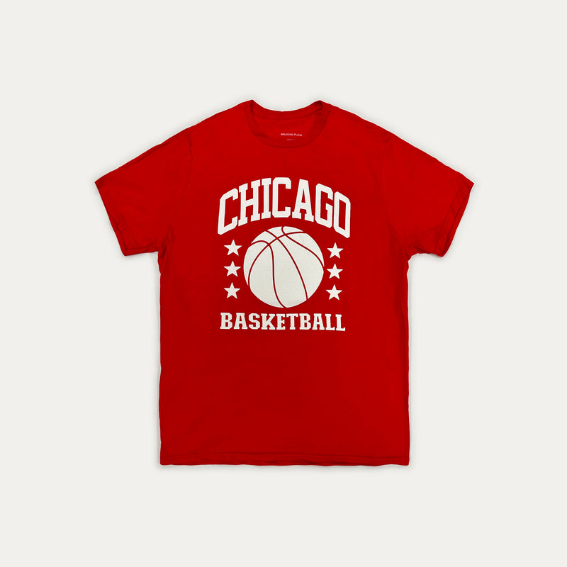 Melrose Place Chicago Basketball Graphic Tee XL / Red