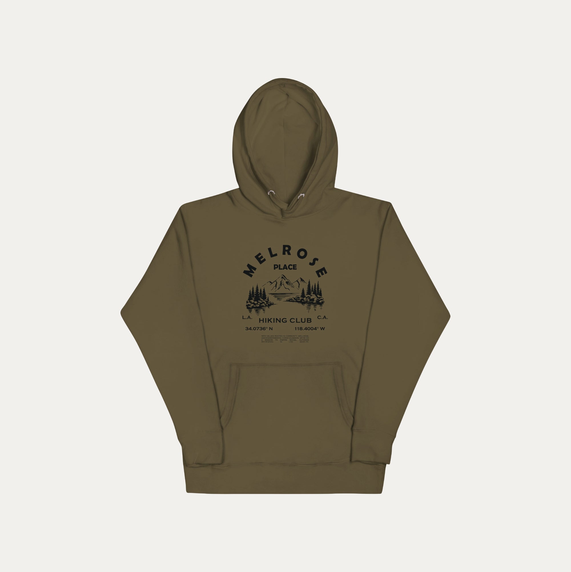 Melrose Place Hiking Graphic Hoodie