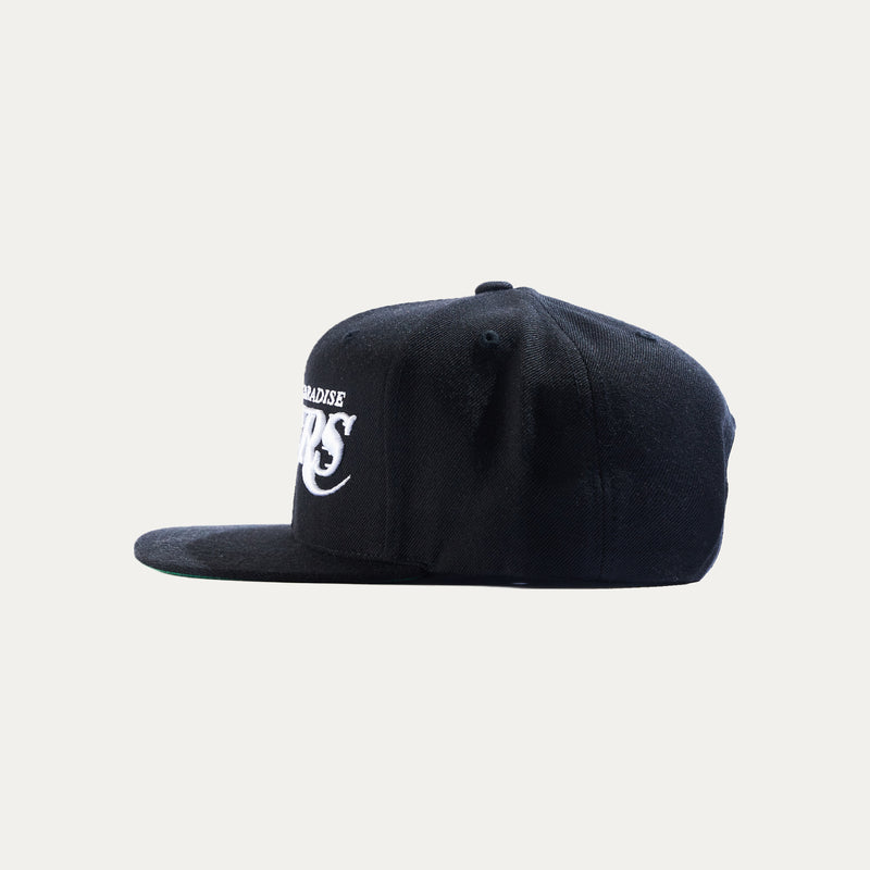 PW Better Lovers- Black Floral with Black Mesh Snapback Cap