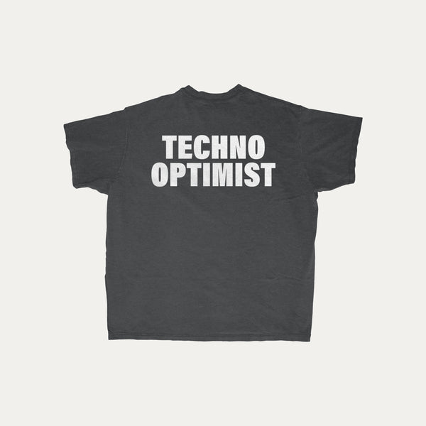 Praying For Exits Techno Optimist Graphic Tee