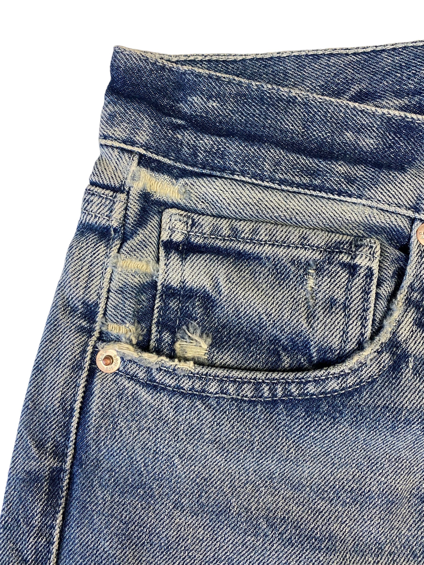 Yeezy Gap Engineered by Balenciaga 5 Pocket Denim Pants - Blue