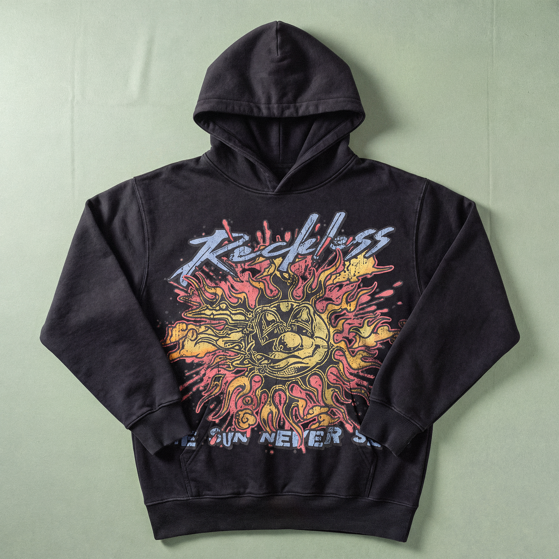 The Sun Never Sets Hoodie - Black