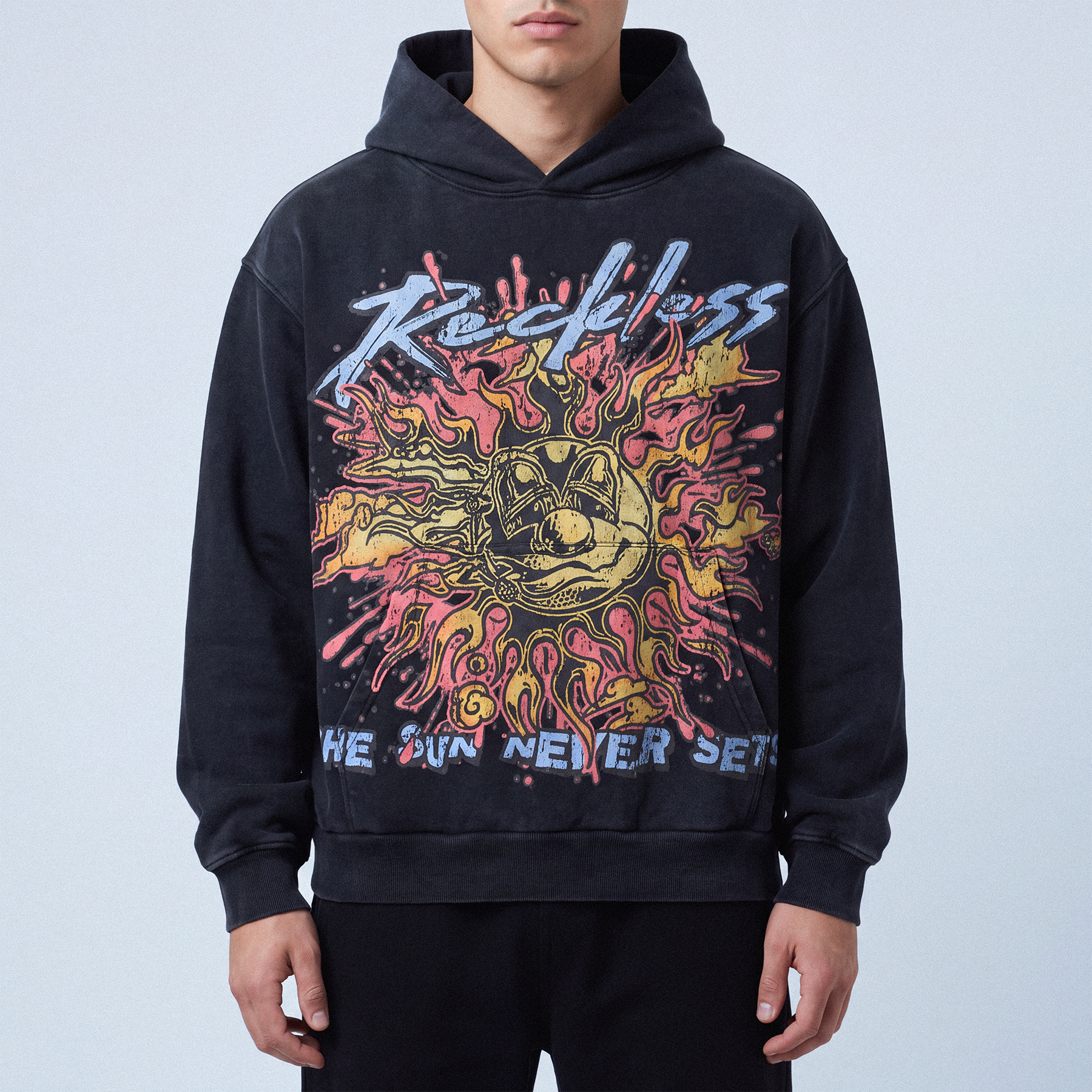 The Sun Never Sets Hoodie - Black