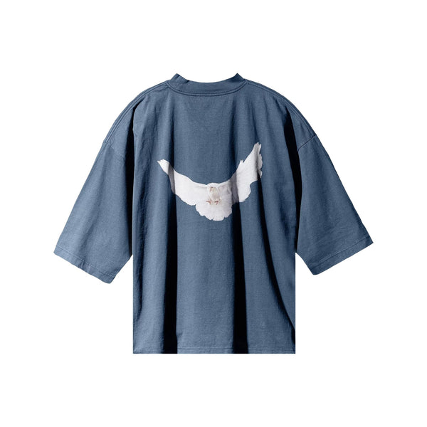 Yeezy Gap Engineered by Balenciaga Dove 3/4 Sleeve Tee 'Dark Blue'