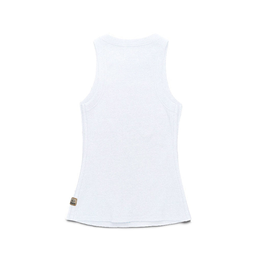 Becky Racer Tank - White