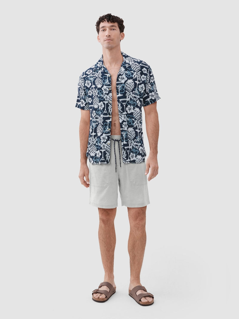 Billy Pineapple Martini Rayon Shirt – Navy Blazer