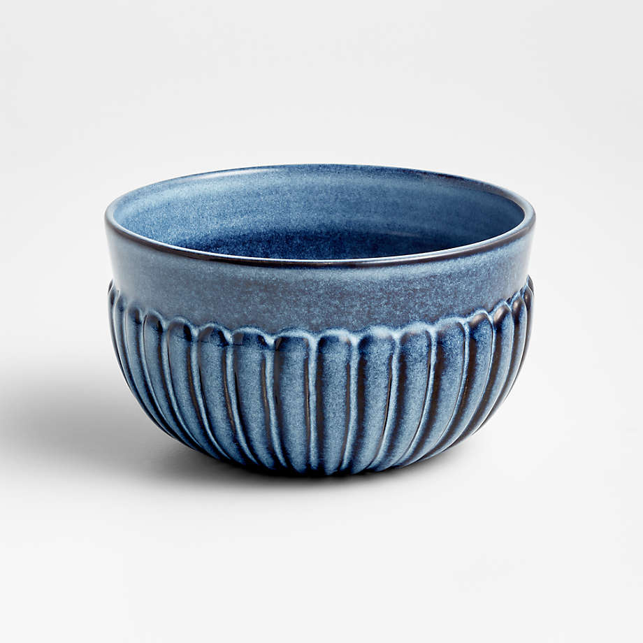 Cove Indigo Low Bowl