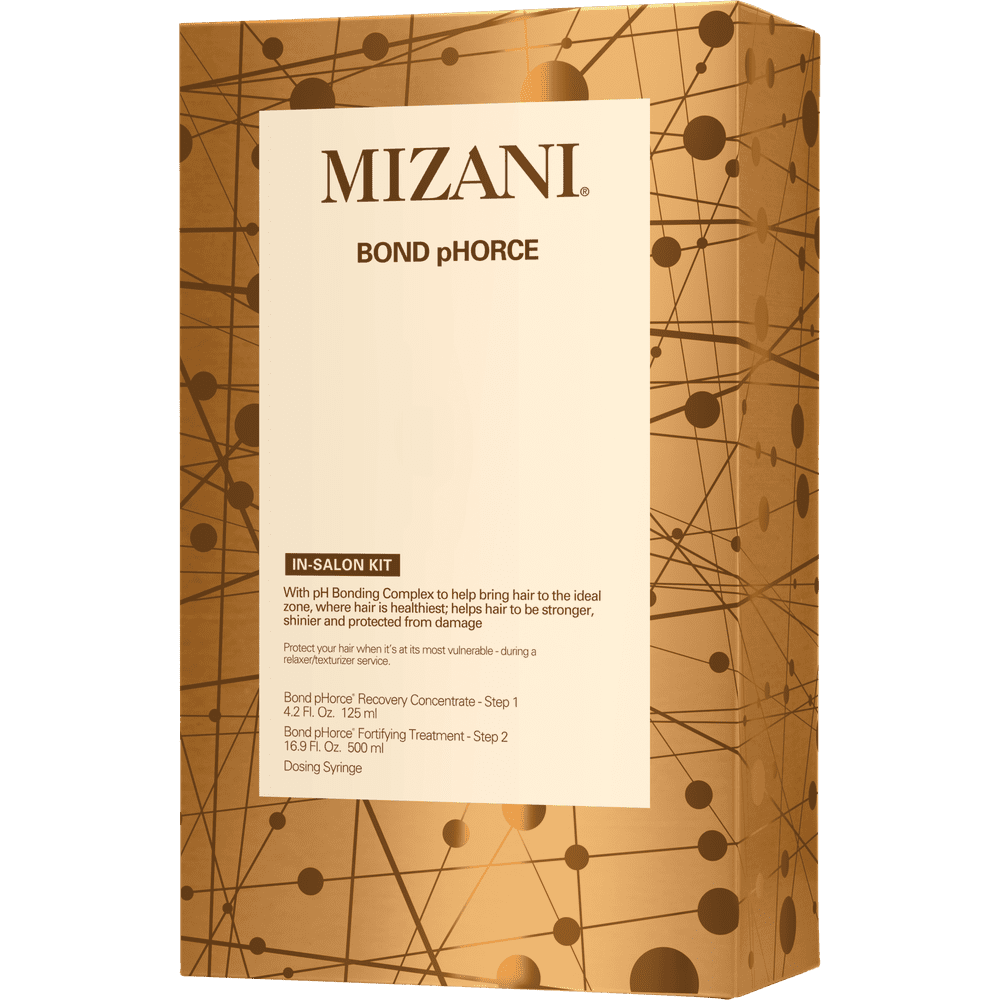 Mizani Bond Phorce In-Salon 2Pc Kit (Includes: Recovery Concentrate 4.2oz/125ml, Fortifying Treatment 16.9oz/500ml)