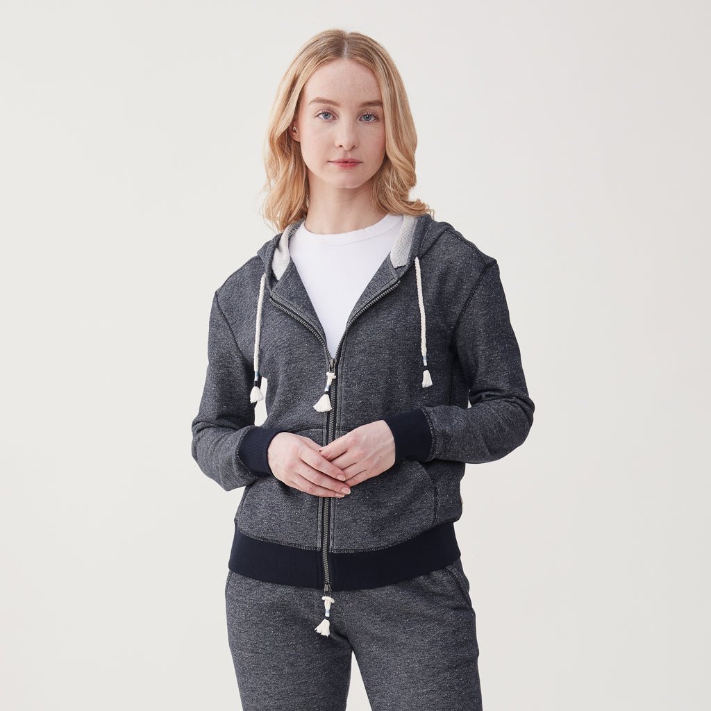 Dani French Terry Hoodie  - Navy Blazer