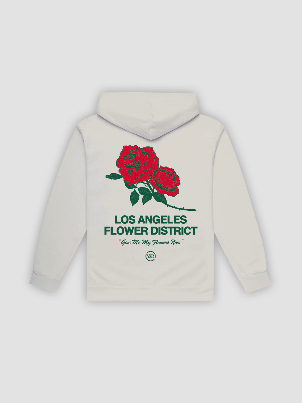 Young Reckless Flower District Hoodie Cream XL