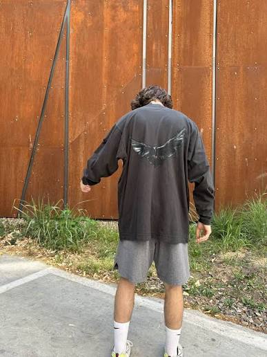 Yeezy Gap Engineered by Balenciaga Dove Long-Sleeve Tee- Black