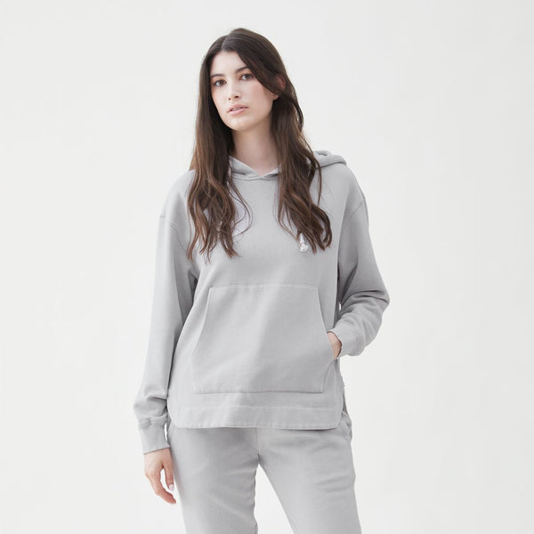 Kavya Side Zip Hoodie - High Rise Grey