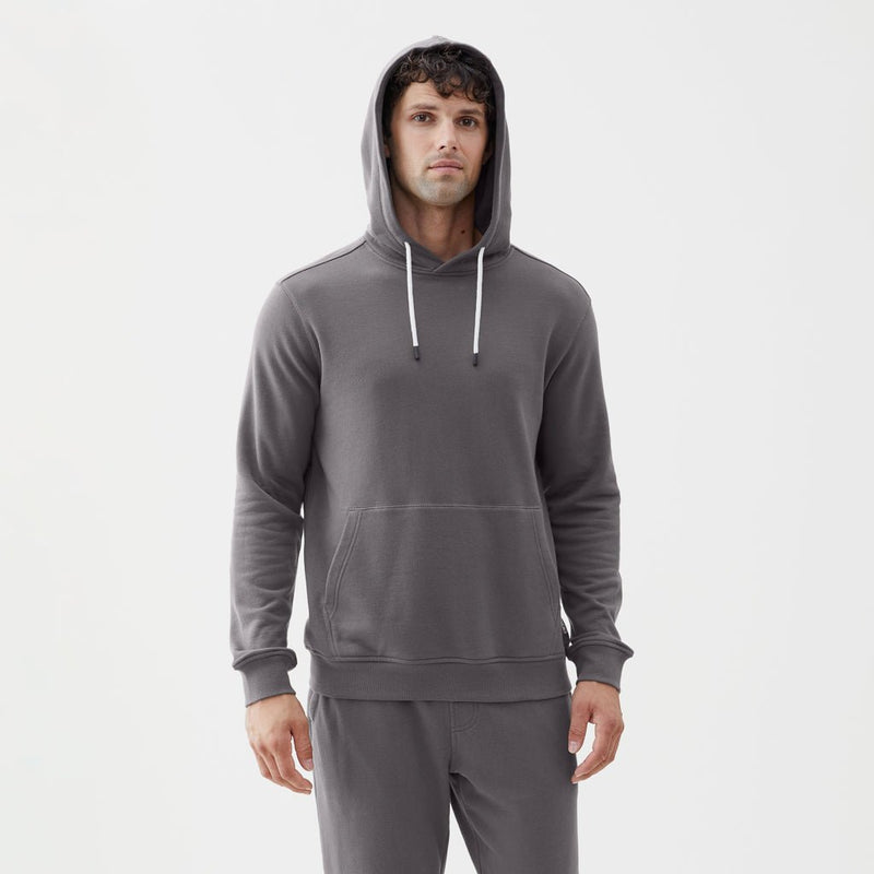 Marine French Terry Hoodie - Eiffel Grey