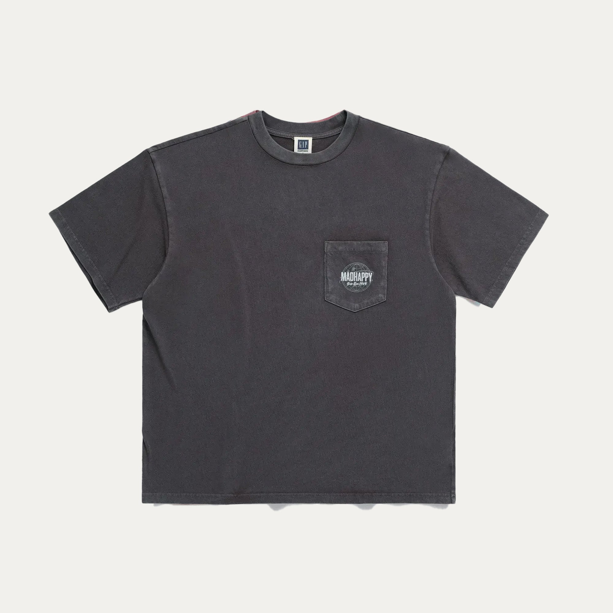 Gap x MadHappy Globe Pocket Tee - Moonless