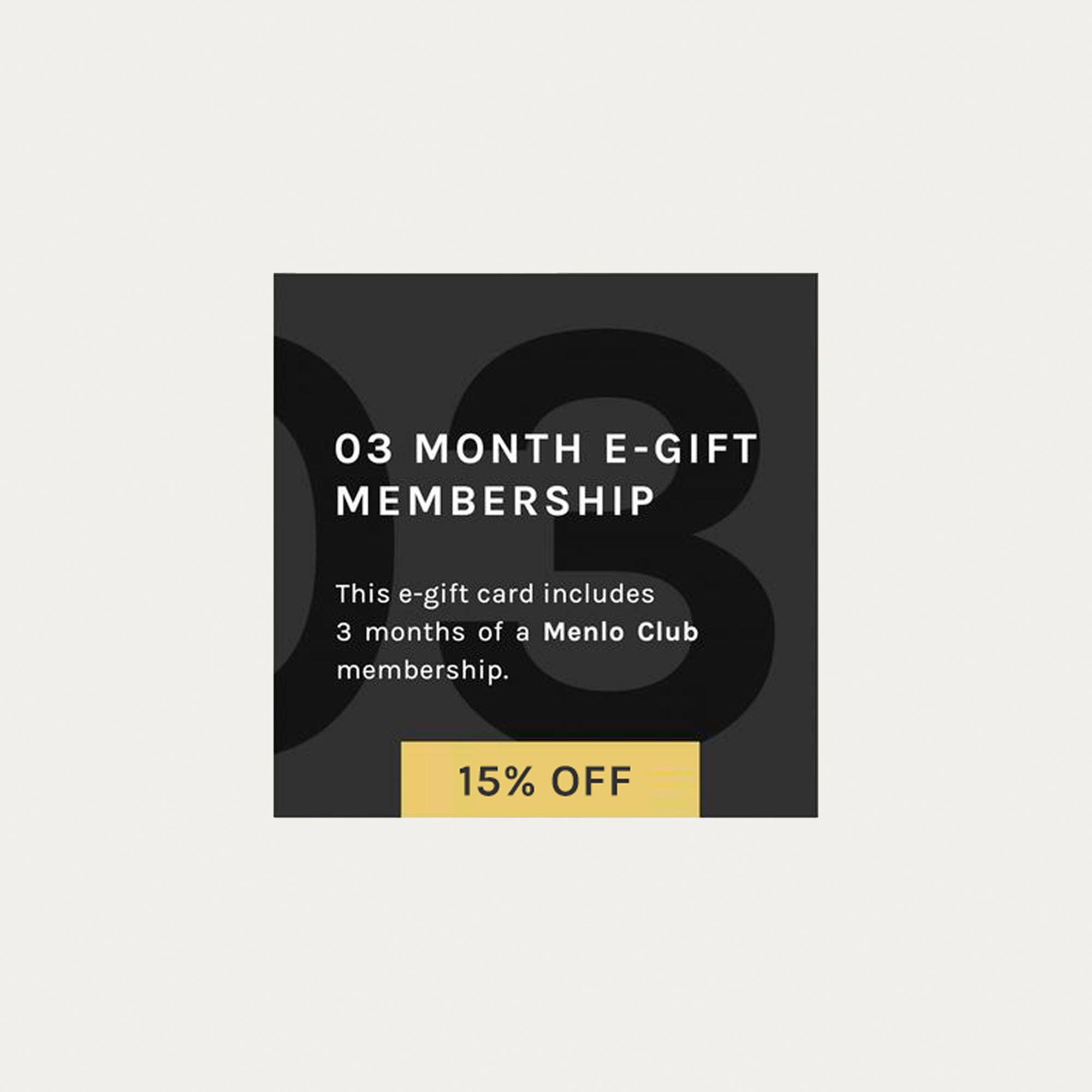 3 Month Menlo Club Subscription