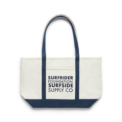 Surfrider Canvas Beach Bag - Natural