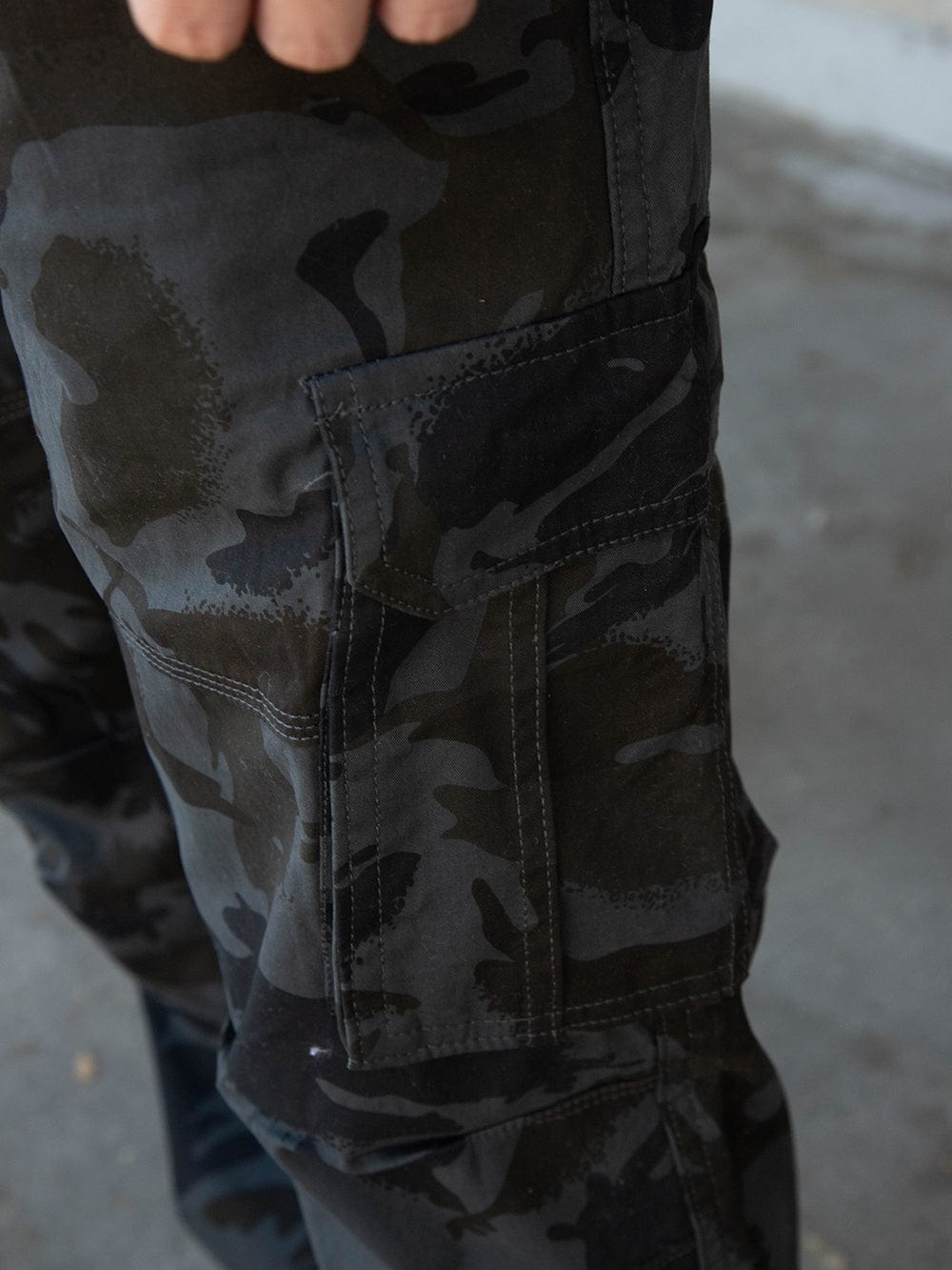 Ambush Cargo Pants - Black Camo