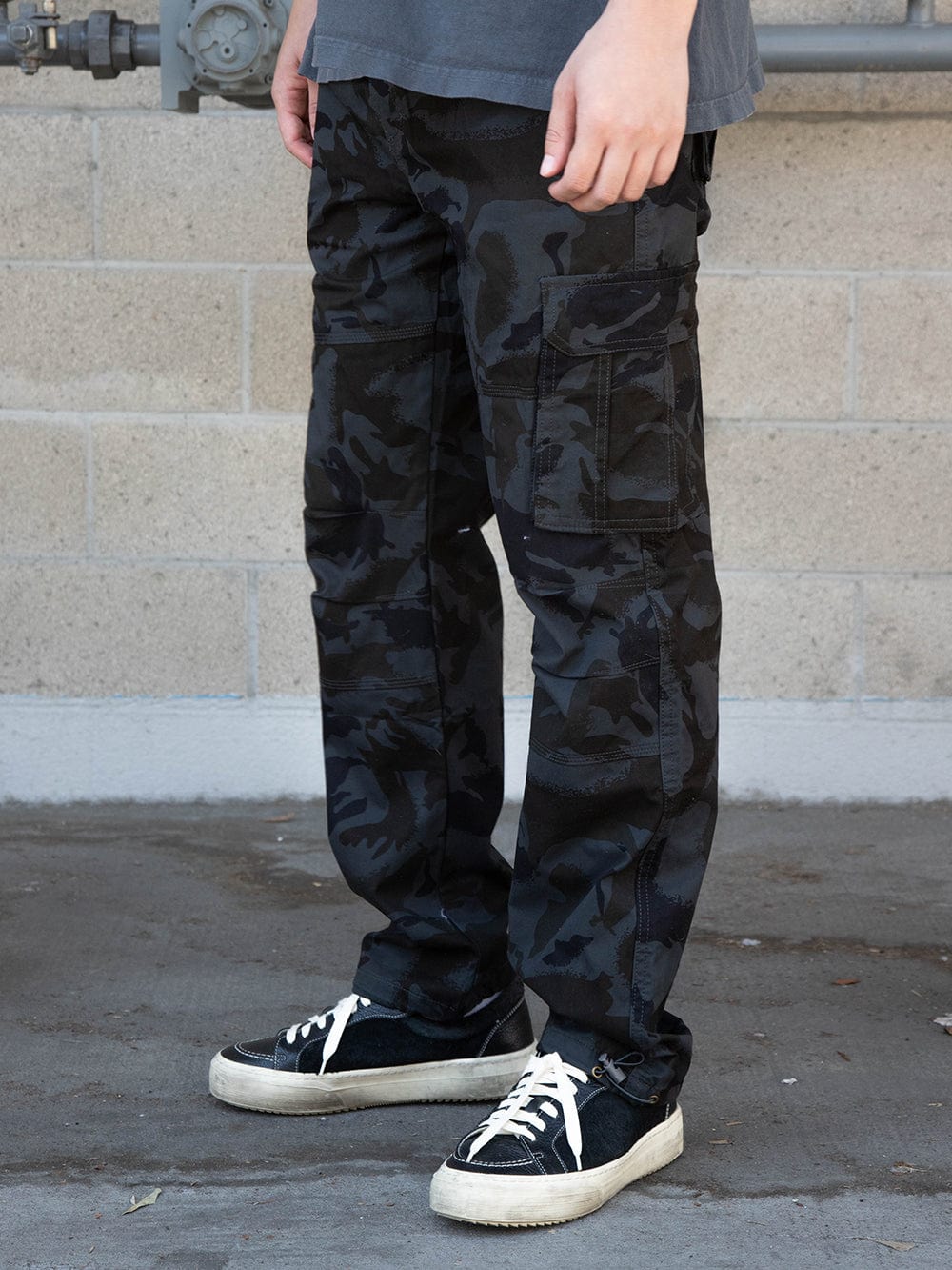 Ambush Cargo Pants - Black Camo