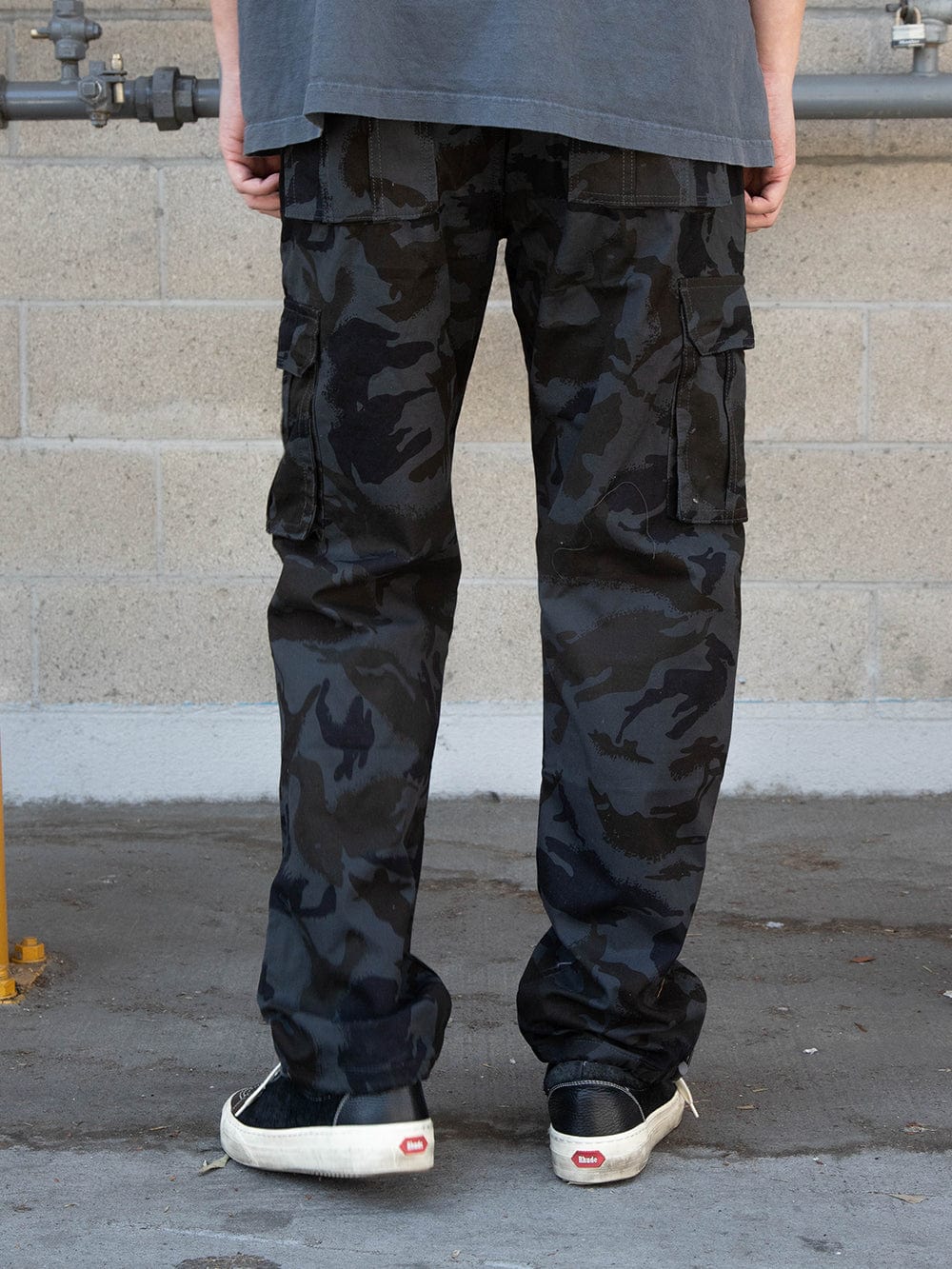 Ambush Cargo Pants - Black Camo