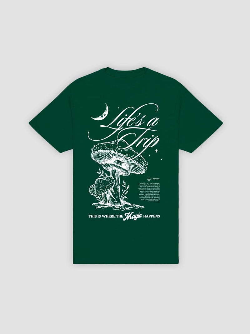 Life's A Trip Tee - Forest Green