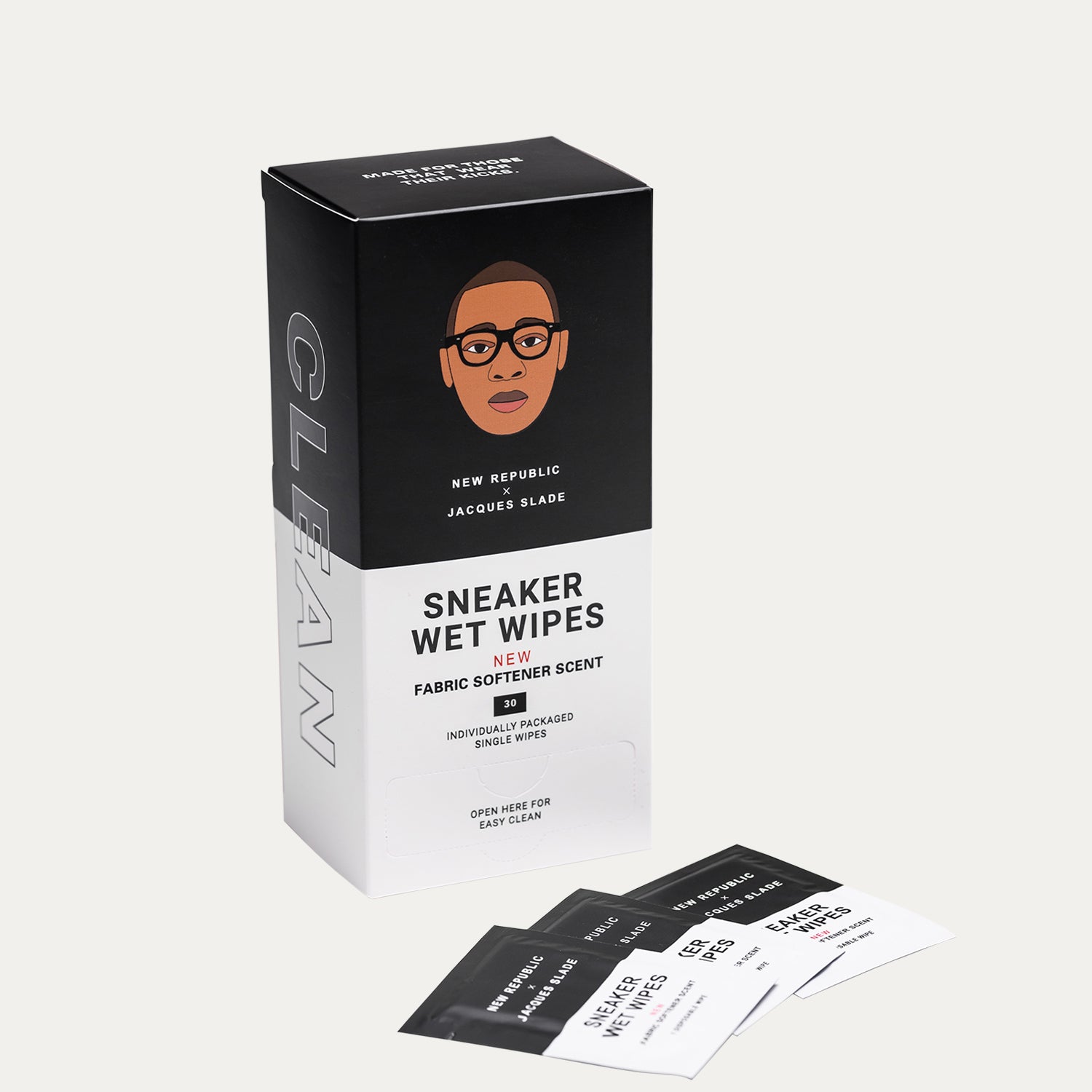 NR x Jacques Slade Sneaker Cleaning Wipes - 30 Pack