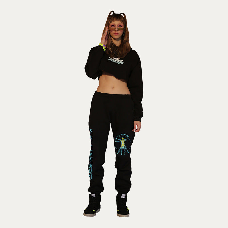 RAVE CANDY GIRL CROPPED HOODIE