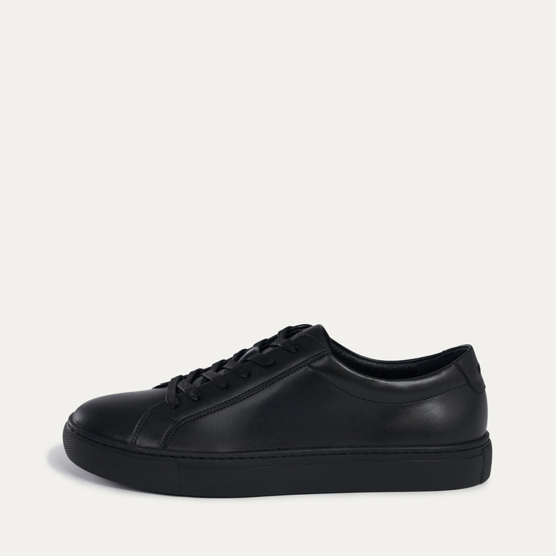Black Leather Dress Sneaker