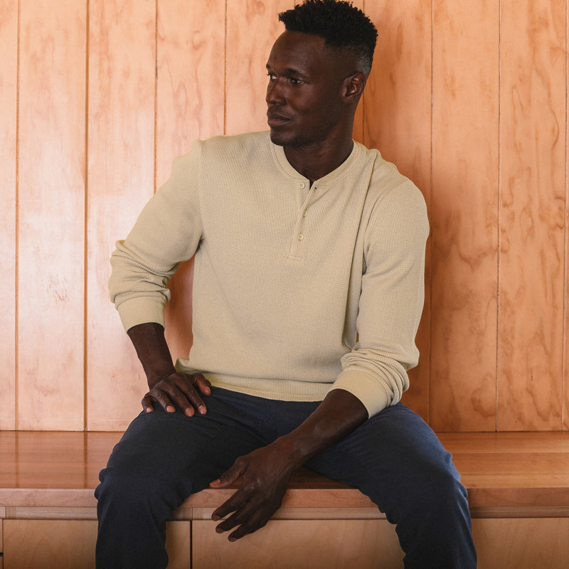 Ardmore Waffle Long Sleeve Henley